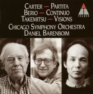 Pochette Carter: Partita / Berio: Continuo / Takemitsu: Visions