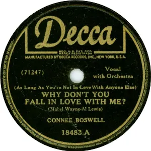 Pochette de (As long as You're Not in Love with Anyone Else) Why Don't You Fall in Love With Me? / Just a Letter From Home de Connee Boswell