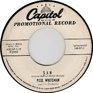 Pochette de San / Wang Wang Blues de Paul Whiteman and His Orchestra