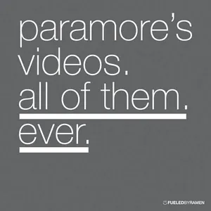Pochette Paramore’s Videos. All of Them. Ever