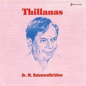 Pochette de Thillanas de M. Balamuralikrishna