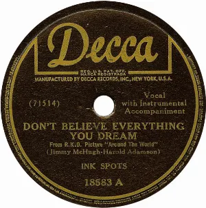 Pochette de Don't Believe Everything You Dream / A Lovely Way to Spend the Evening de The Ink Spots