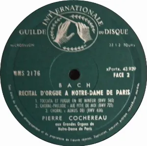 Pochette Récital d'orgue à Notre-Dame de Paris
