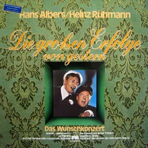 Pochette de Die großen Erfolge von gestern (Das Wunschkonzert) de Hans Albers