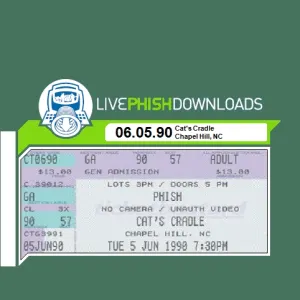 Pochette de 1990-06-05: Cat's Cradle, Chapel Hill, NC, USA de Phish