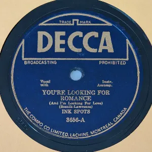 Pochette de You're Looking for a Romance (And I'm Looking for Love) / We'll Meet Again de The Ink Spots