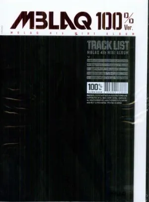 Pochette de 100%Ver. de MBLAQ