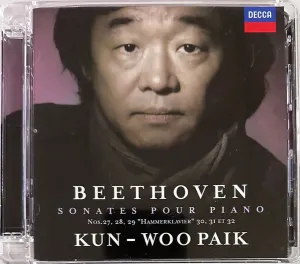 Pochette de Piano Sonatas Op. 90・Op. 101・Op. 106 "Hammerklavier"・Op. 109・Op. 110・Op. 111 de Ludwig van Beethoven - Kun Woo Paik