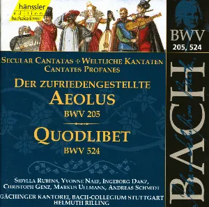 Pochette Der zufriedengestellte Aeolous, BWV 205 / Quodlibet, BWV 524