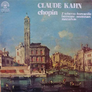 Pochette de 3ᵉ Scherzo ~ Barcarolle ~ Nocturnes ~ Mazurkas de Fryderyk Chopin