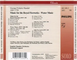 Pochette Music for the Royal Fireworks / Water Music