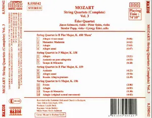 Pochette String Quartets (Complete), Vol. 3: K. 156 / K. 158 / K. 159 / K. 458