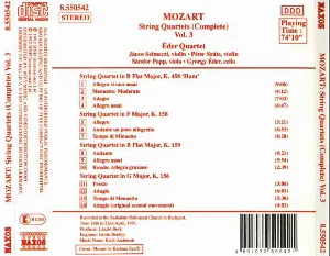 Pochette de String Quartets (Complete), Vol. 3: K. 156 / K. 158 / K. 159 / K. 458 de Éder Quartet - Wolfgang Amadeus Mozart