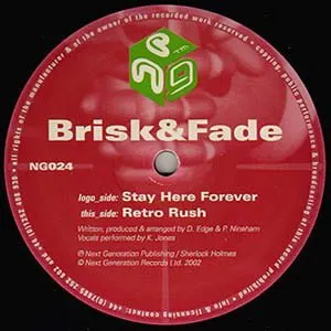 Pochette de Stay Here Forever / Retro Rush de DJ Brisk