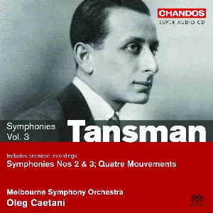 Pochette de Symphonies Vol. 3 de Oleg Caetani - Melbourne Symphony Orchestra - Alexandre Tansman