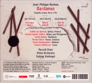 Pochette de Dardanus, Tragédie lyrique, Paris 1744 de György Vashegyi - Jean‐Philippe Rameau - Orfeo Orchestra