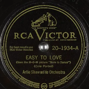 Pochette de Easy to Love / I Can't Get Started With You de Artie Shaw and His Orchestra