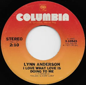 Pochette de I Love What Love Is Doing to Me de Lynn Anderson