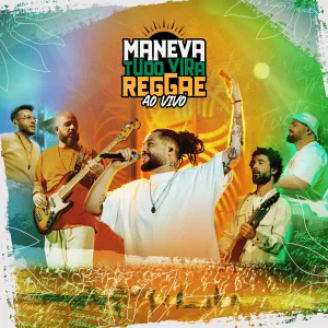 Pochette de Tudo vira reggae (ao vivo) de Maneva