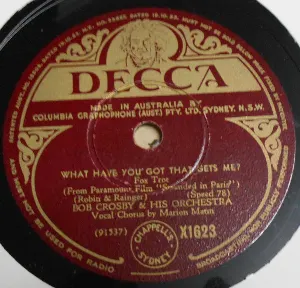 Pochette de What Have You Got That Gets Me? / You're Lovely Madame de Bob Crosby and His Orchestra