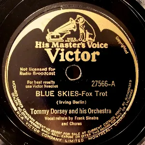 Pochette de Blue Skies / Back Stage at the Ballet de Tommy Dorsey and His Orchestra