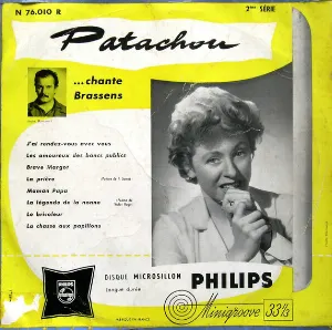 Pochette Patachou… chante Brassens