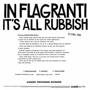 Pochette de It's All Rubbish de In Flagranti