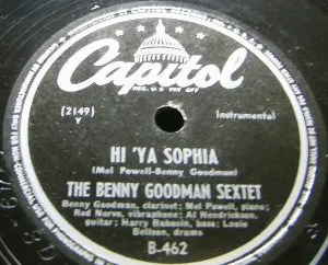 Pochette de Hi 'Ya Sophia / Baby, Have You Got a Little Love to Spare de The Benny Goodman Sextet