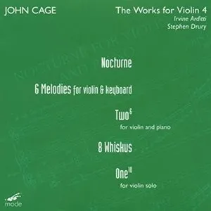 Pochette de Works for Violin 4 de John Cage - Irvine Arditti