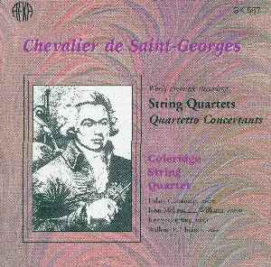 Pochette de String Quartets: Quartetto concertants de Joseph Boulogne, Chevalier de Saint‐Georges