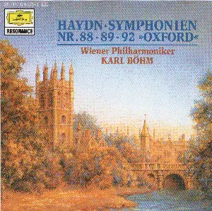 Pochette Symphonien Nr. 88 / 89 / 92 »Oxford«