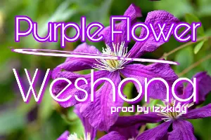 Pochette Purple Flower