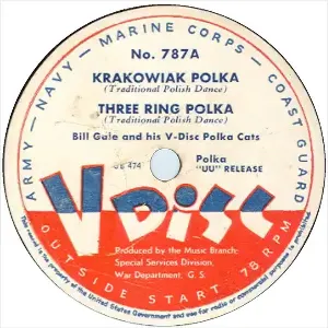Pochette de Krakowiak Polka / Three Ring Polka / Tumbling Tumbleweeds / Cajon Stomp de The V‐Disc All Stars