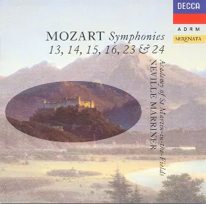 Pochette Mozart Symphonies 13, 14, 15, 16, 23 & 24