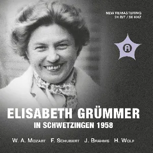 Pochette de Elisabeth Grümmer, soprano: Elisabeth Grümmer à Schwetzingen en 1958 de Elisabeth Grümmer