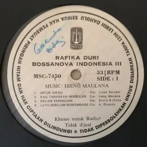 Pochette de Bossanova Vol.2 de Rafika Duri