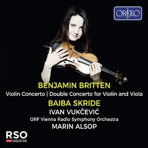 Pochette de Violin Concerto & Double Concerto de Marin Alsop - ORF Radio‐Symphonieorchester Wien - Baiba Skride - Benjamin Britten