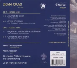 Pochette de L'Oeuvre pour orchestre de Henri Demarquette - Lëtzebuerger philharmoneschen Orchester