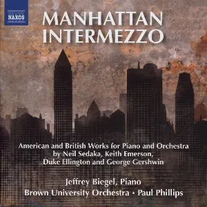 Pochette Manhattan Intermezzo: American and British Works for Piano and Orchestra
