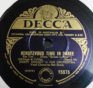 Pochette de Rendezvous Time in Paree / Tonight de Jimmy Dorsey and His Orchestra