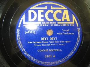 Pochette de My! My! / Never Took a Lesson in My Life de Connee Boswell