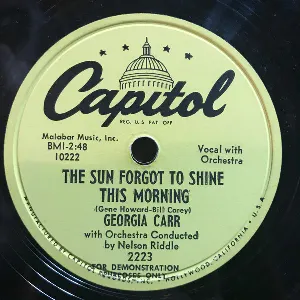 Pochette de The Sun Forgot to Shine This Morning / The Whisp'ring Serenade de Nelson Riddle and His Orchestra