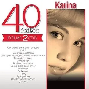 Pochette de 40 éxitos de Karina