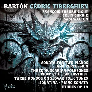 Pochette Sonata for Two Pianos and Percussion / Three Hungarian Folksongs From the Csík District / Three Rondos on Slovak Folk Tunes / Sonatina / Piano Sonata / Études, op. 18