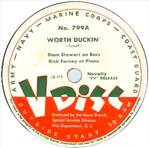 Pochette de Worth Duckin’ / I Must Have That Man de The V‐Disc All Stars
