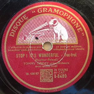 Pochette de Stop! It's Wonderful / In the Mood de Tommy Dorsey and His Orchestra - Glenn Miller and His Orchestra