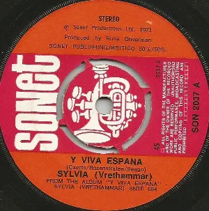 Pochette de Y viva España / Let Me Love You (Finalmente) de Sylvia Vrethammar