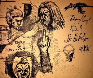 Pochette de Dark & Violent de Denzel Curry