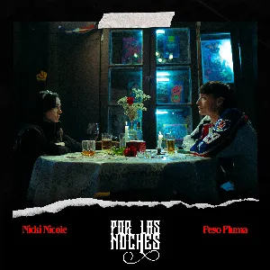 Pochette de Por las Noches (remix) de Peso Pluma - Nicki Nicole