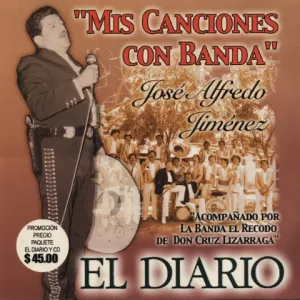 Pochette de Mis canciones con banda de José Alfredo Jiménez
